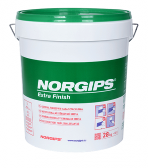 Norgips Extra Finish gatavā apdares špaktele (Zaļa), 28kg